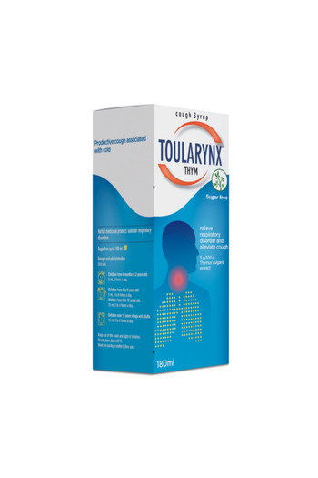 Thym TOULARYNX SYRUP S/FREE 180ML