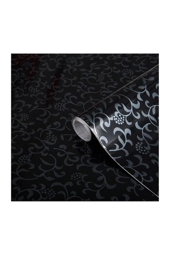 d-c-fix 143-1003 Black Ivy Pattern Self-Adhesive Foil (45 cm X 1.5 Mt)