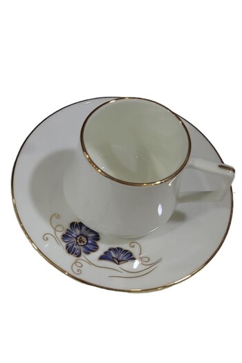 esdekor Evaliza Nostalgia Butterfly Double Coffee Cup Set 2 Pieces 1 Person 130ml