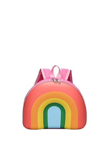 OEM Preschool Backpack Unique 3D Rainbow Model, 27 x 10 x 22, Pink