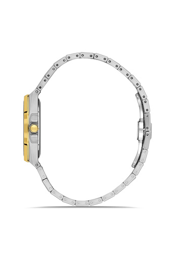 FERRO Yellow and Silver Steel Band Women's Wristwatch Fl43007A-D 3Atm Water Resistant 2 Year Warranty