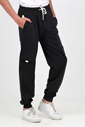 Toontoy Boy's Cargo Pocket Tracksuit Bottom