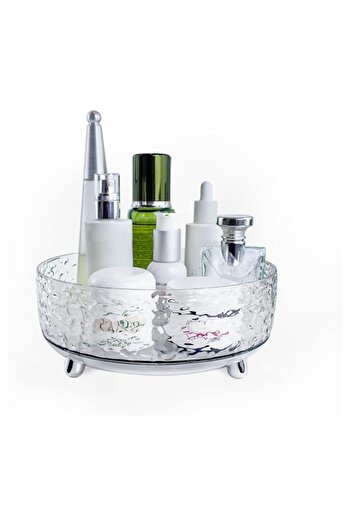 Generic Makeup Perfume Organizer Tray 360 Degree Rotating Lazy Susan,Makeup Brush Holder and Skincare & Cos