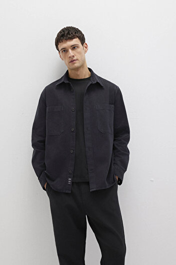 Mavi Double Pocket Black Men's Shirt M0211649-900