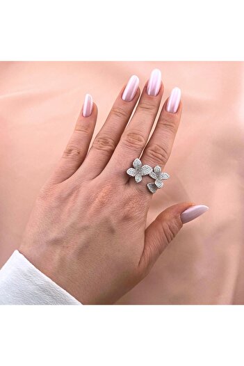 Bijuteria SORELLY Inel Argint Flori cu Pietre Zirconia 18