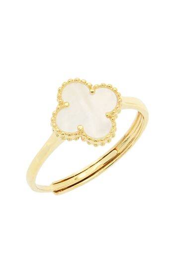 Bijuteria SORELLY Inel Argint Reglabil Floare cu Sidef