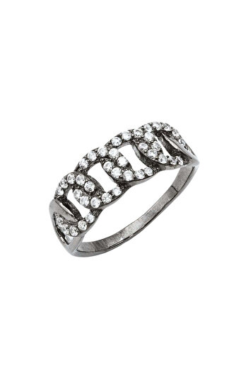 Bijuteria SORELLY Inel Argint Black Cuban cu Pietre Zirconia 14