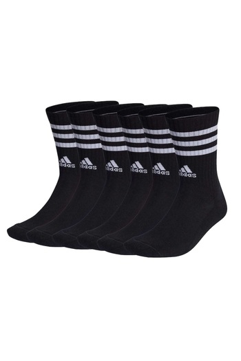adidas , Set of long unisex socks - 6 pairs, Black, 46-48