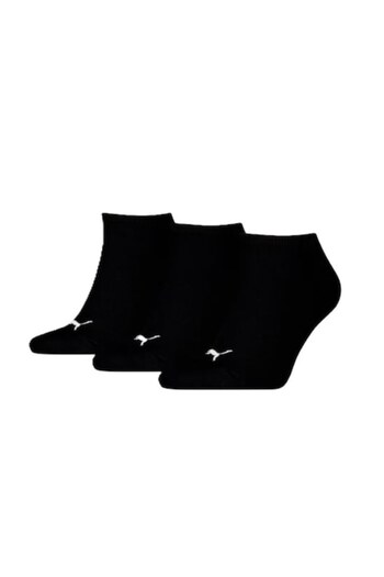 Puma Socks for Men, Unisex Sneaker Plain 3P, 938624-06, 39-42 EU, Black