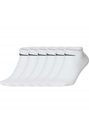 Nike Set 6 pairs of Everyday Lightweight Socks, white, size 34-38