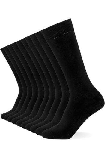 OEM Set 10 pairs men's socks, comfortable, cotton, black