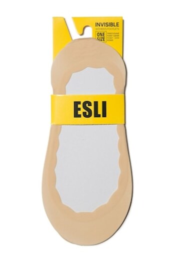 OEM Women's Invisible Footsies Esli IS003, Beige, Size 36-39
