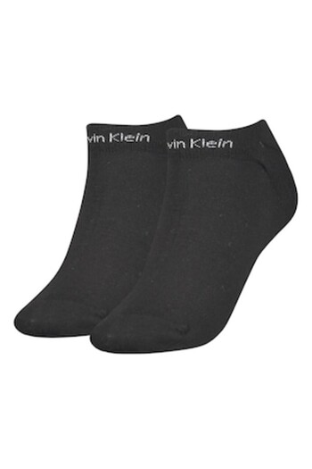 Calvin Klein , Ankle Socks Set with Logo Detail - 2 Pairs, Black, One Size