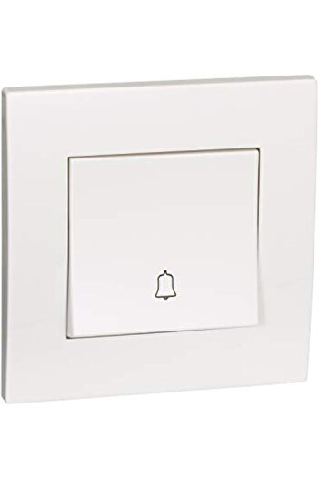 Schneider Electric KB31BPB Vivace White - Retractive Door Bell switch - with bell symbol - 1 gang 2