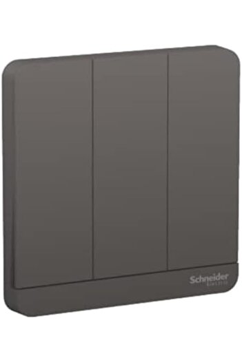 Schneider Electric AvatarOn, 3 switches, 16AX, 250V, 2 way, Dark Grey
