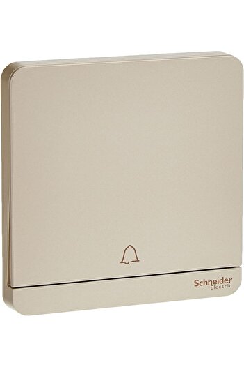 Schneider Electric E8331BPL1_WG AvatarOn Gold - Retractive Door Bell switch - with bell symbol - 1 g