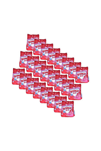 Bonux Pachet - 24 x Detergent rufe manual 3 in 1 Rose 400g