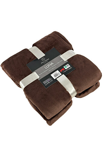 Euromat LUNA blanket bedspread 150x200 monochrome brown