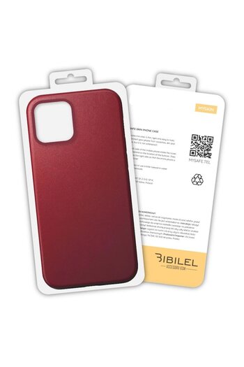 Bibilel Protective Case for iPhone 12 Pro Max, Synthetic Leather, Premium, Claret Red