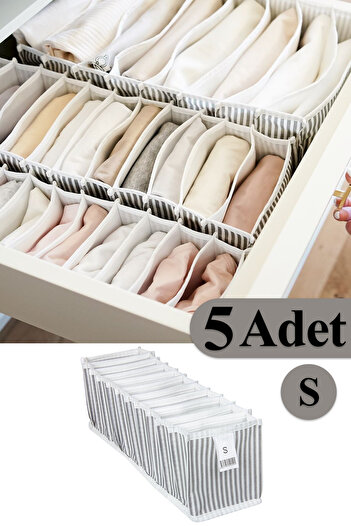 Pazar Kapısı 5 Pieces Accordion Drawer Organizer Organizer Small