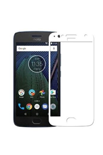 SOHO Protection Film for Moto G5S Plus, Fullscreen, 9H hardness, Tempered Glass, White