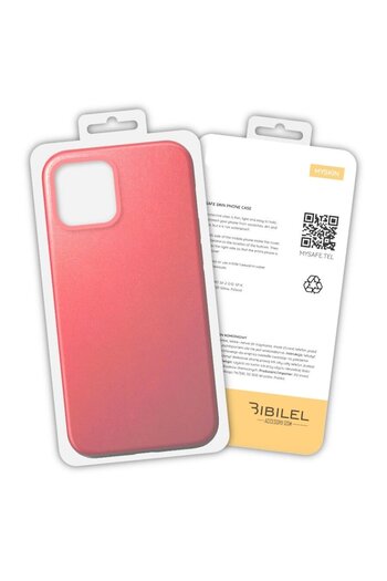 Bibilel Case for iPhone 11 Pro Max, Leather, Premium, Coral
