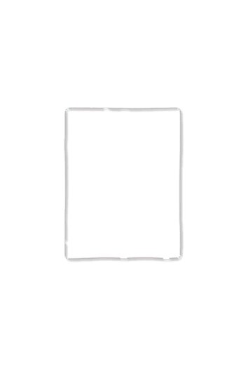 Bibilel Adhesive Frame for Display Compatible with Apple iPad 2, iPad 3, iPad 4, 9.7 inches, White