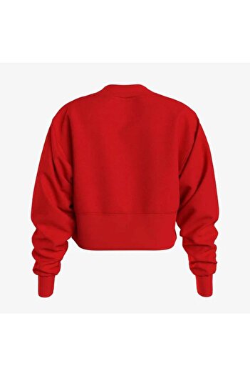 Calvin Klein STACKED INSTITUTIONAL CREWNECK Sweatshirt kadın