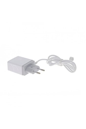 Bibilel Încărcător de rețea cu cablu compatibil pentru iPhone și 3 porturi USB, 5,1 A, 100 V - 240 V, alb