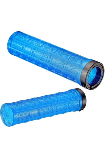 Specialized Supacaz Grizips Lock-On Grips, 32 mm Diameter, 135 mm Length, Blue