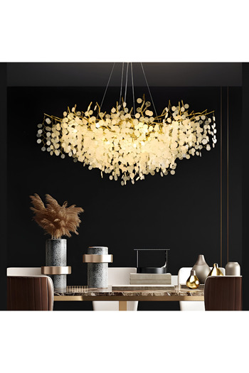 Alista Home Candelabru Cristal WALTZ Serenade, 9 xG 9, Auriu, 80 cm, Inaltime Reglabila