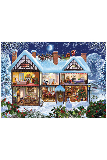 HALL BREATHE 1100 Parça Yılbaşı Temalı Yapboz Puzzle, Eğlenceli ve Renkli Zihin Oyunları