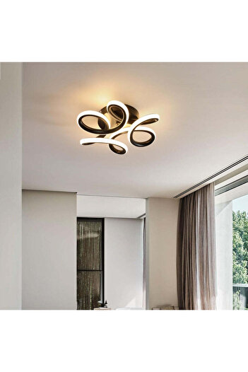 VERTEX Lustra LED HELIX, 15 W, lumina Rece/Calda/Neutra, Negru