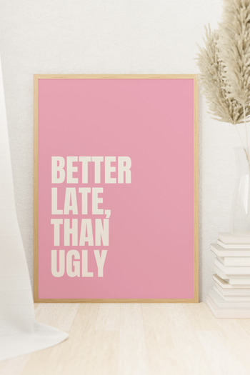 Funzee Fashion Themed Poster for Bedroom & Dressing Room - Humorous & Inspirational Wall Decor- Frameless