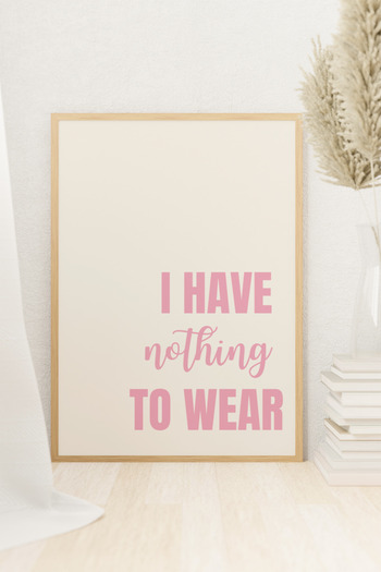 Funzee Fashion Themed Poster for Bedroom & Dressing Room - Humorous & Inspirational Wall Decor- Frameless