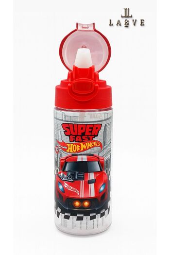 HOT WHEELS YENİ SEZON LİSANSLI HOT WHEELS 500ML MATARA PİPETLİ ÖZEL TASARIM