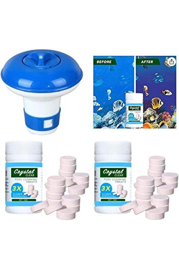 Generic Goreem Swimming pool Cleaning Float With 200g Purifier Tablets Swimming Pool Chlorine Dispenser Kit