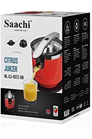 SAACHİ Citrus Juicer NL-CJ-4072 With Stainless Steel Filter (Red)