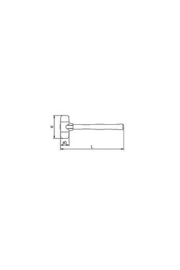 İzeltaş 5850 Plastic Hammer 30 mm
