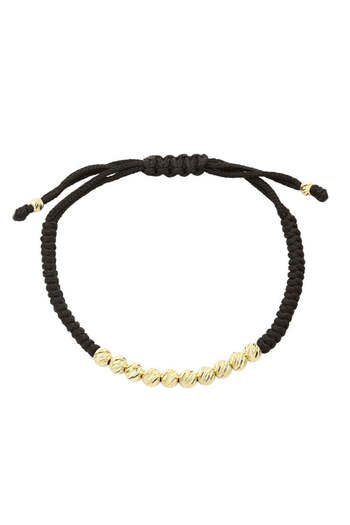 Bijuteria SORELLY Bratara Aur 14k Snur Impletit cu Bile 5mm
