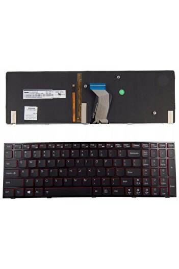 OEM Tastatura laptop pentru Lenovo Y500 Y510P taste rosii cu rama