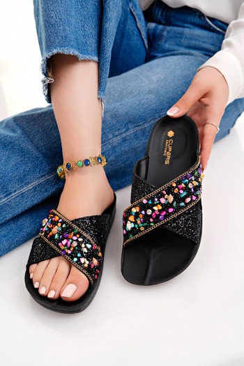 Modafırsat Women's Daily Slippers Orthopedic Stone Stylish Home Sea Beach Outdoor Slippers