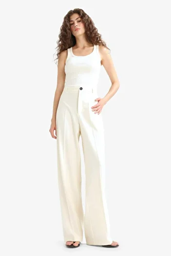 DeFacto Straight Fit Fleto Pocket Normal Waist Standard Length Trousers F6214Ax25Au
