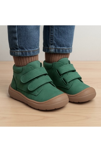 JOJO KIDS unisex παιδικό γνήσιο δέρμα, ορθοπεδικά παπούτσια με βέλκρο, αντιολισθητική σόλα από καουτσούκ, ευκολία περπατήματος
