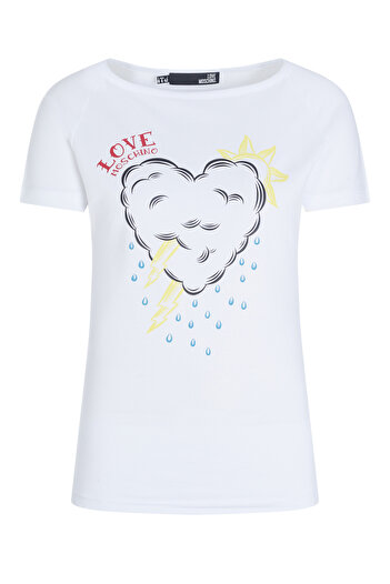 Love Moschino Dámský top v bílé barvě