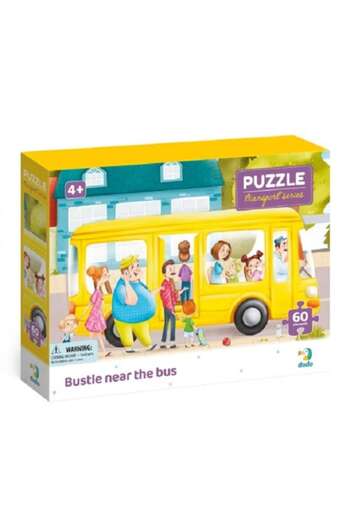 Dodo Puzzle Dodo, On the Road with Bus 60 Pieces, 4+