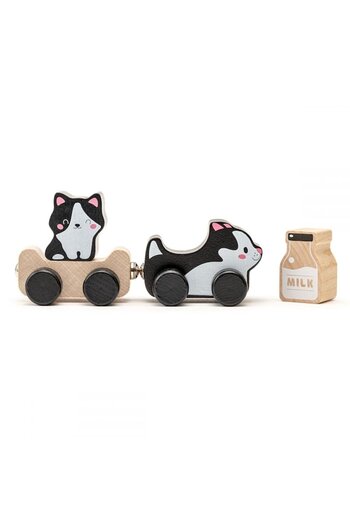 CUBIKA Wooden Toy Cubika, Kitties Family