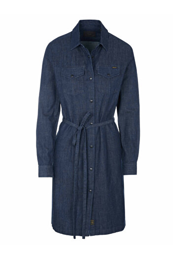 BELSTAFF Midi šaty pro ženy v modré barvě