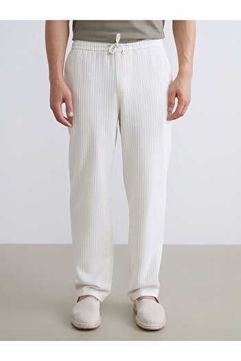 LC Waikiki Standard Fit Linen Look Men's Trousers