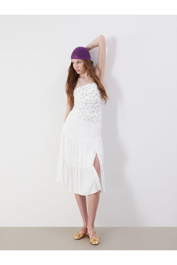 LC Waikiki Folded Skirt with Elastic Waist